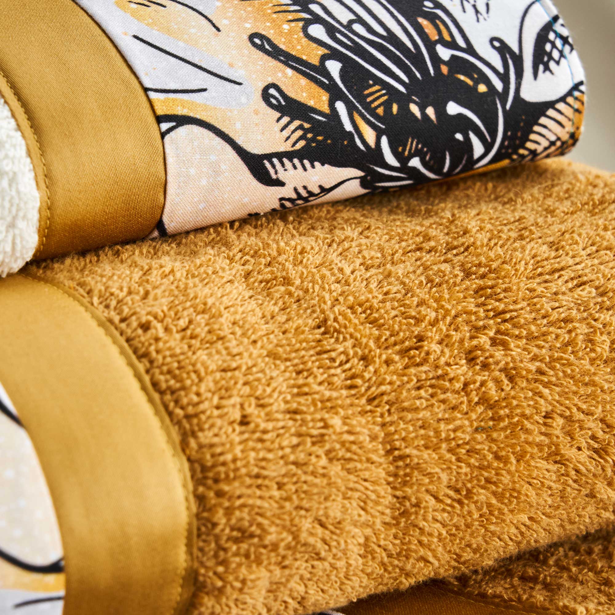 Set 2 Coppie in Spugna di Cotone con Balza in Raso - Ninfa Coppia di spugna Lisola 