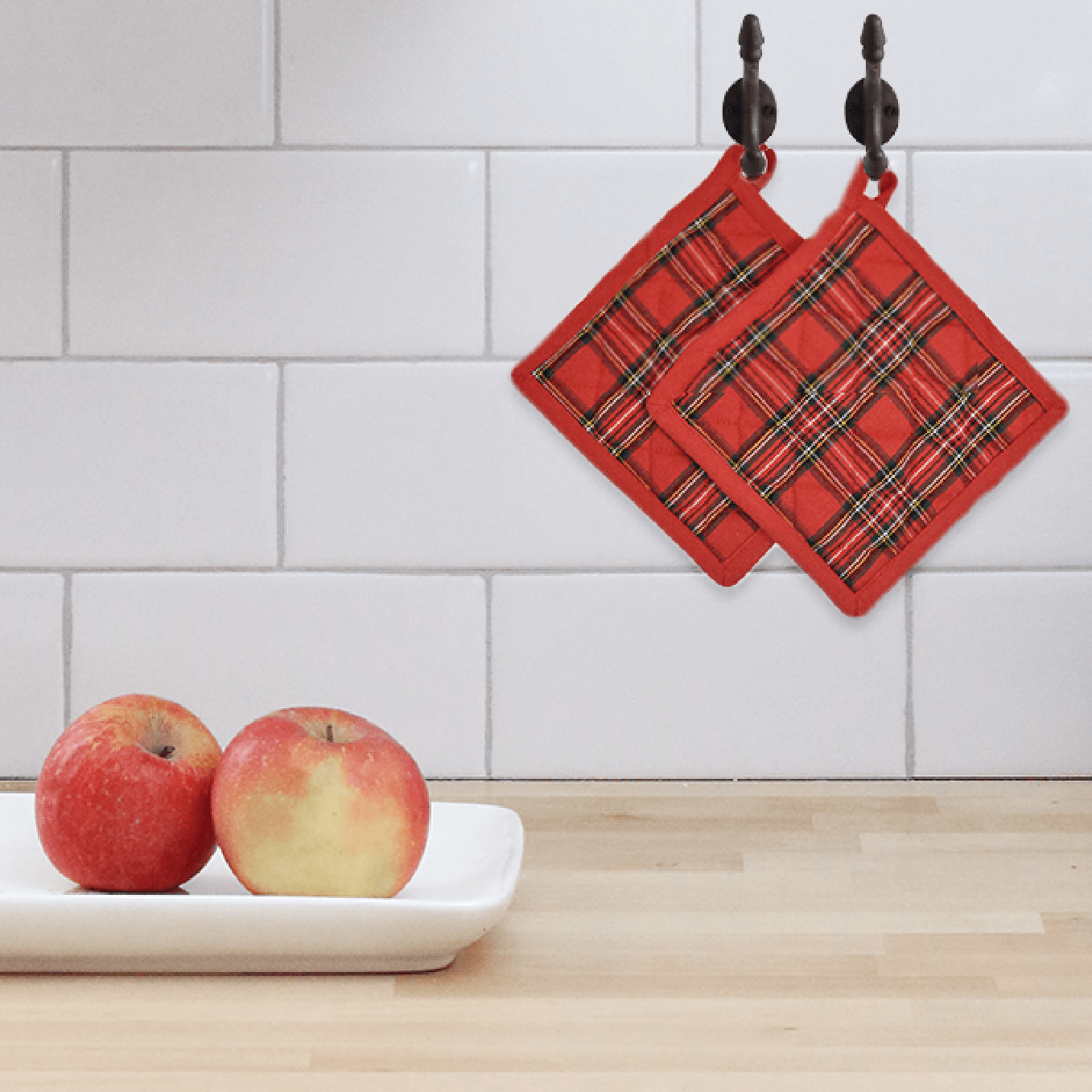 Set 2 Presine in Puro Cotone - Tartan Presina Daunex 