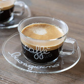 Set 2 Tazzine in Vetro Borosilicato Serigrafate - Caffè Buongiorno 