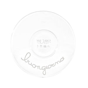 Set 2 Tazzine in Vetro Borosilicato Serigrafate - Caffè Buongiorno tazze Simple Day 