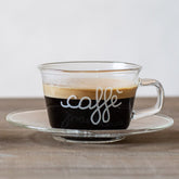 Set 2 Tazzine in Vetro Borosilicato Serigrafate - Pausa Caffè 