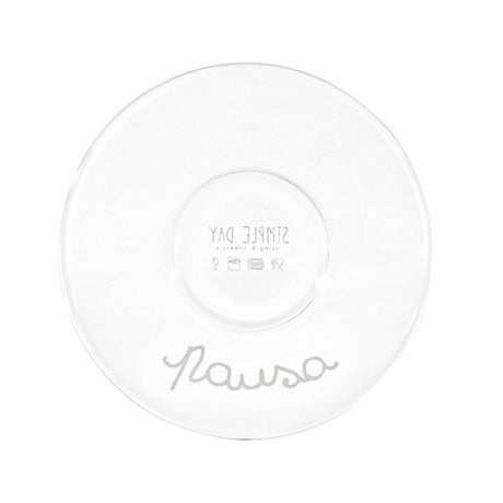 Set 2 Tazzine in Vetro Borosilicato Serigrafate - Pausa Caffè tazze Simple Day 