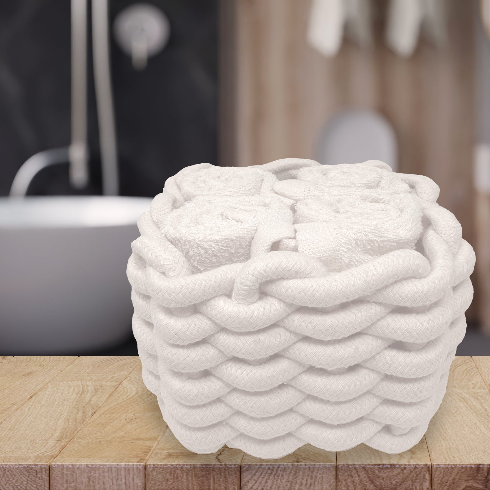 Set 4 Lavette in Spugna di Cotone Tinta Unita - Classic