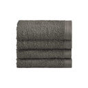 Set 4 Lavette in Spugna di Cotone Tinta Unita - Perla Lavetta Lisola Grigio (Grisaglia) 