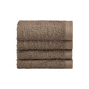 Set 4 Lavette in Spugna di Cotone Tinta Unita - Perla Lavetta Lisola Marrone (Riccio) 