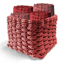 Set 4 Lavette in Spugna di Cotone Tinta Unita - Waffle Lavetta Daunex Bordeaux 