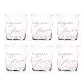 Set 6 Bicchieri Acqua Serigrafati - Acqua Fresca Bicchieri Simple Day Bianco 