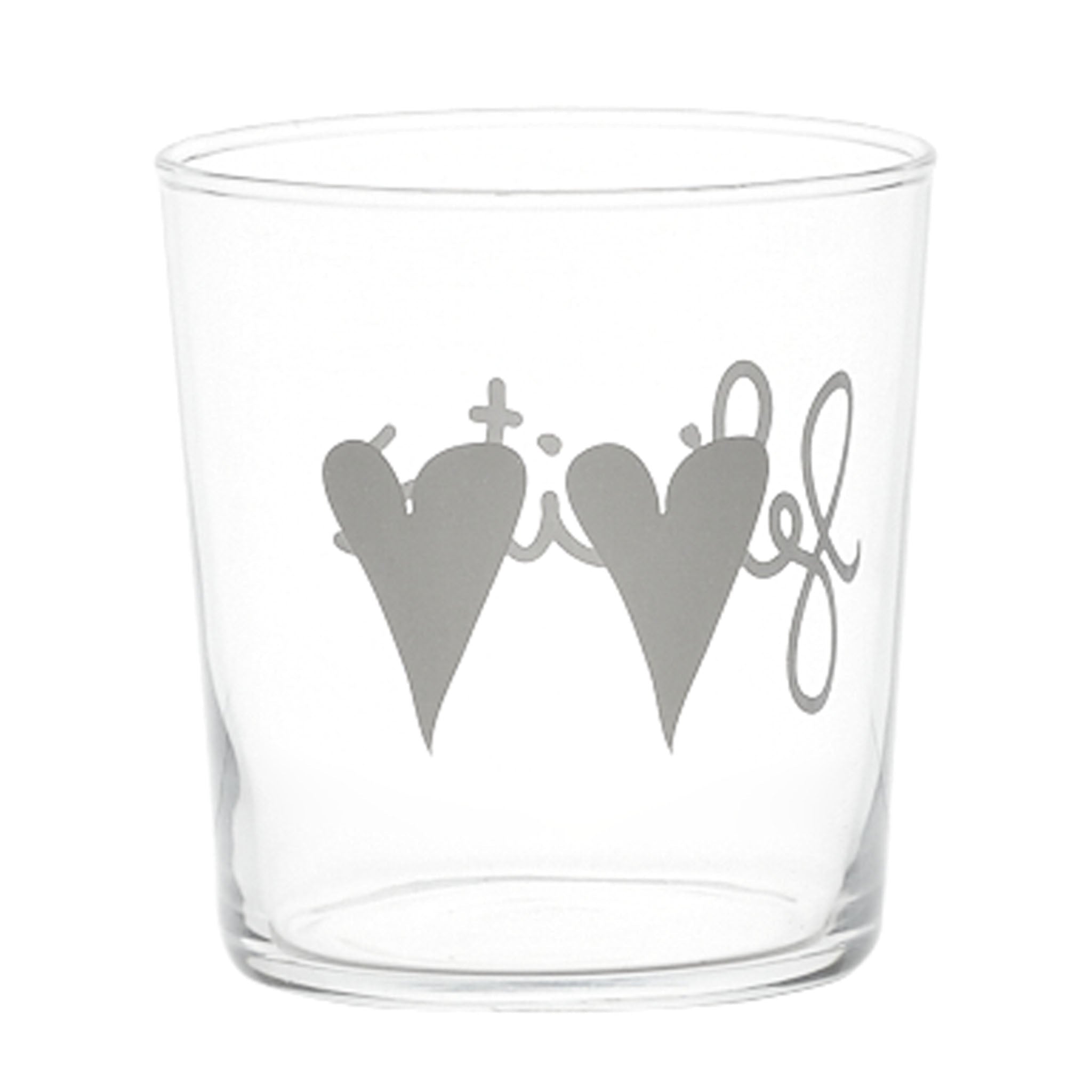 Set 6 Bicchieri Acqua Serigrafati - Felicità Bicchieri Simple Day 