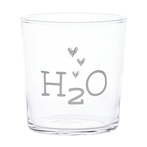 Set 6 Bicchieri Acqua Serigrafati - H2O Bicchieri Simple Day 