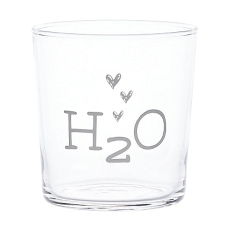 Set 6 Bicchieri Acqua Serigrafati - H2O Bicchieri Simple Day 
