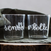 Set 6 Bicchieri Acqua Serigrafati - Senza Bolle Bicchieri Simple Day 
