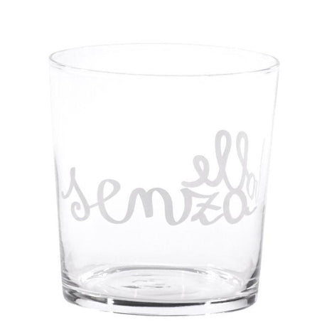Set 6 Bicchieri Acqua Serigrafati - Senza Bolle Bicchieri Simple Day 