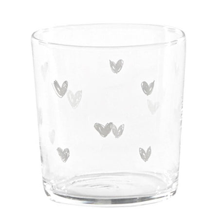 Set 6 Bicchieri Acqua Serigrafati - Tappezzeria Cuori Bicchieri Simple Day 