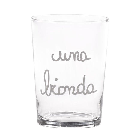 Set 6 Bicchieri Birra Serigrafati - Una Bionda Bicchieri Simple Day 
