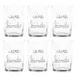 Set 6 Bicchieri Birra Serigrafati - Una Bionda Bicchieri Simple Day Bianco 