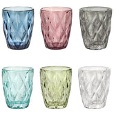 Set 6 Bicchieri in Vetro Soffiato Multicolor - Lux Bicchieri Kaleidos 