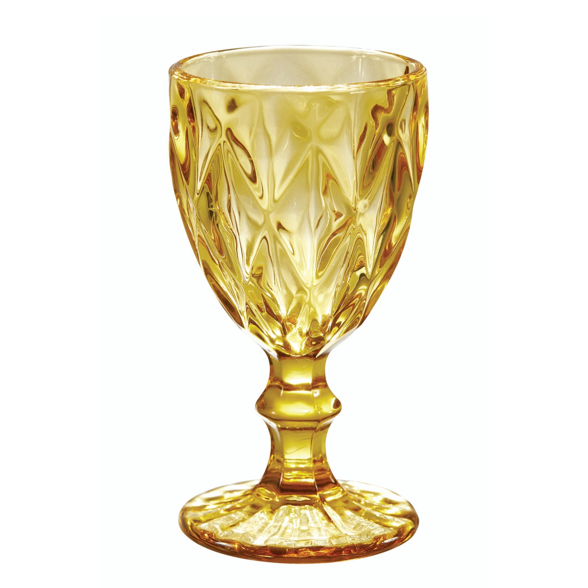 Set 6 Calici in Pasta di Vetro Multicolor - Murano Calice Maison Sucrée Giallo 