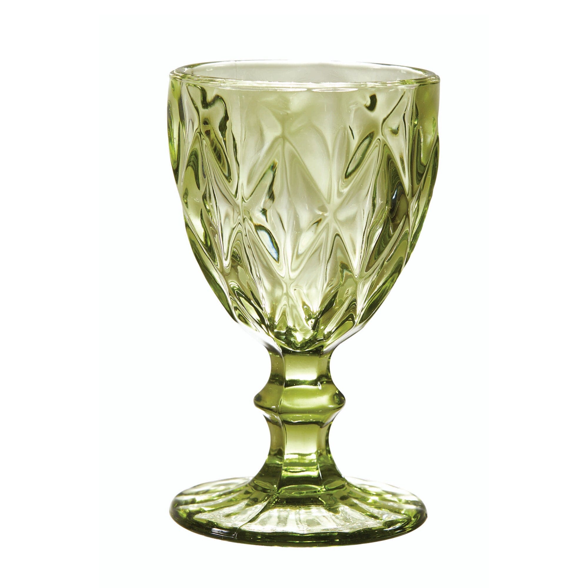 Set 6 Calici in Pasta di Vetro Multicolor - Murano Calice Maison Sucrée Verde 