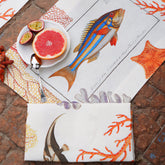 Set Americani in Puro Lino Fantasia Floreale - Coral Bay Americano Napking 