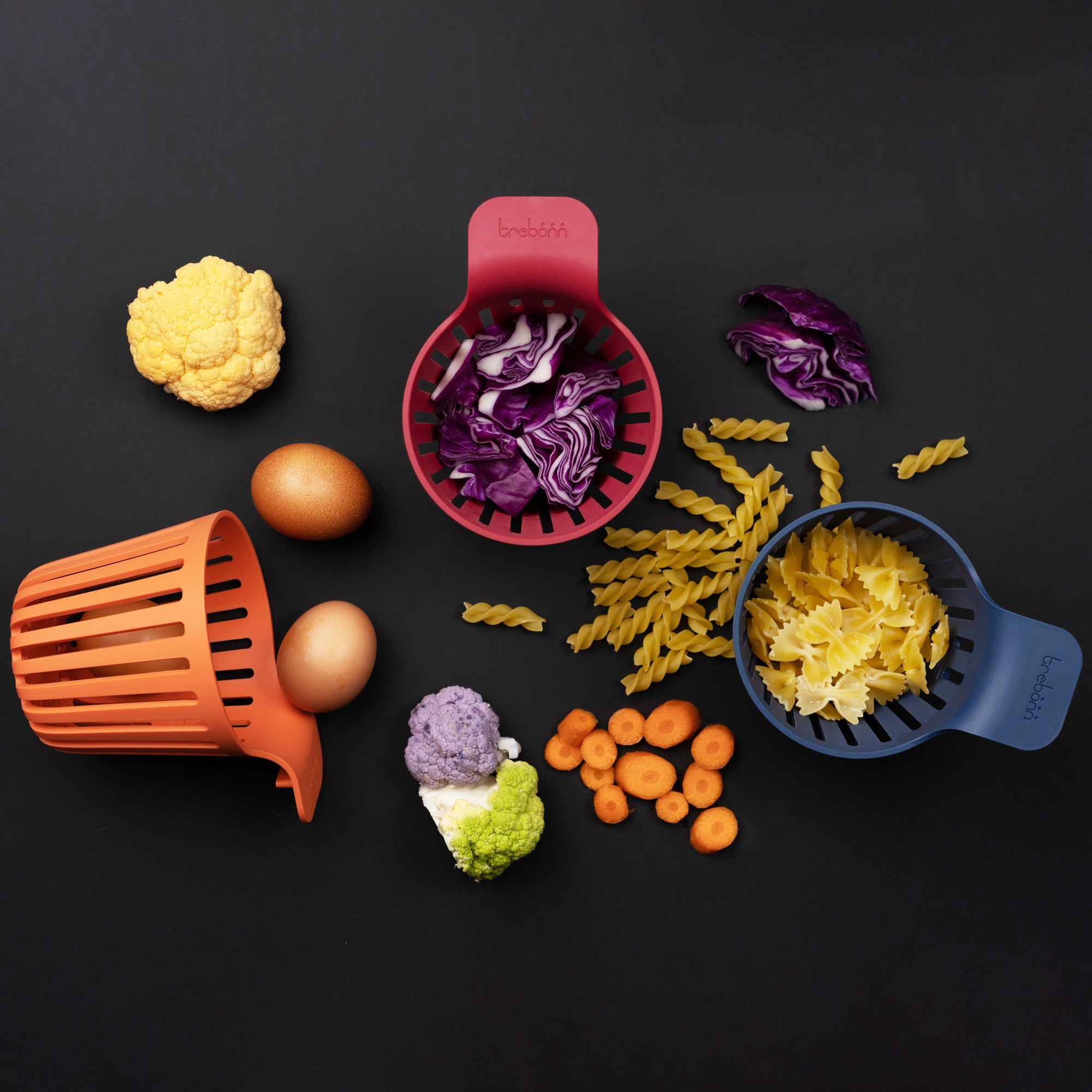 Set Cestelli di Cottura per Pasta e Verdura - Cooking Pods Cestelli cottura Trebonn 