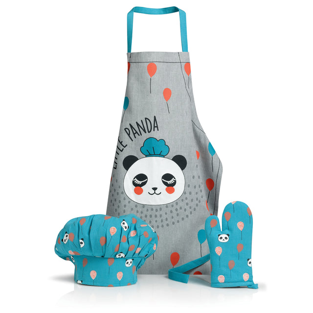 Set da Cucina in Cotone - Panda Set Cucina Winkler 