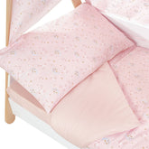 Set Piumino e Coprimaterasso in Puro Cotone - Scout Set Piumino Picci Rosa 