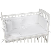 Set Rivestimento Tessile per Lettino in Puro Cotone - Lella Rivestimento Lettino Picci Bianco 