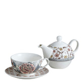 Set Teiera e Tazza con Piattino in Porcellana - Madame de Pompadour Teiera Mathilde M. 