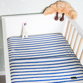 Snurk Completo Letto per Bimbi in Percalle di Cotone - Breton Baby Blue Lenzuola Bimbi Snurk 