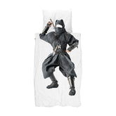 Snurk Parure Copripiumino in Puro Cotone - Ninja Copripiumino Snurk Singolo 155x220 STANDARD ITALIA - IN ESCLUSIVA! 