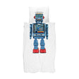 Snurk Parure Copripiumino in Puro Cotone - Robot Copripiumino Snurk Singolo 155x220 STANDARD ITALIA - IN ESCLUSIVA! 