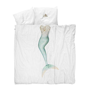 Parure Copripiumino in Puro Cotone - Sirena Copripiumino Snurk 1 Piazza e Mezza 200x220 