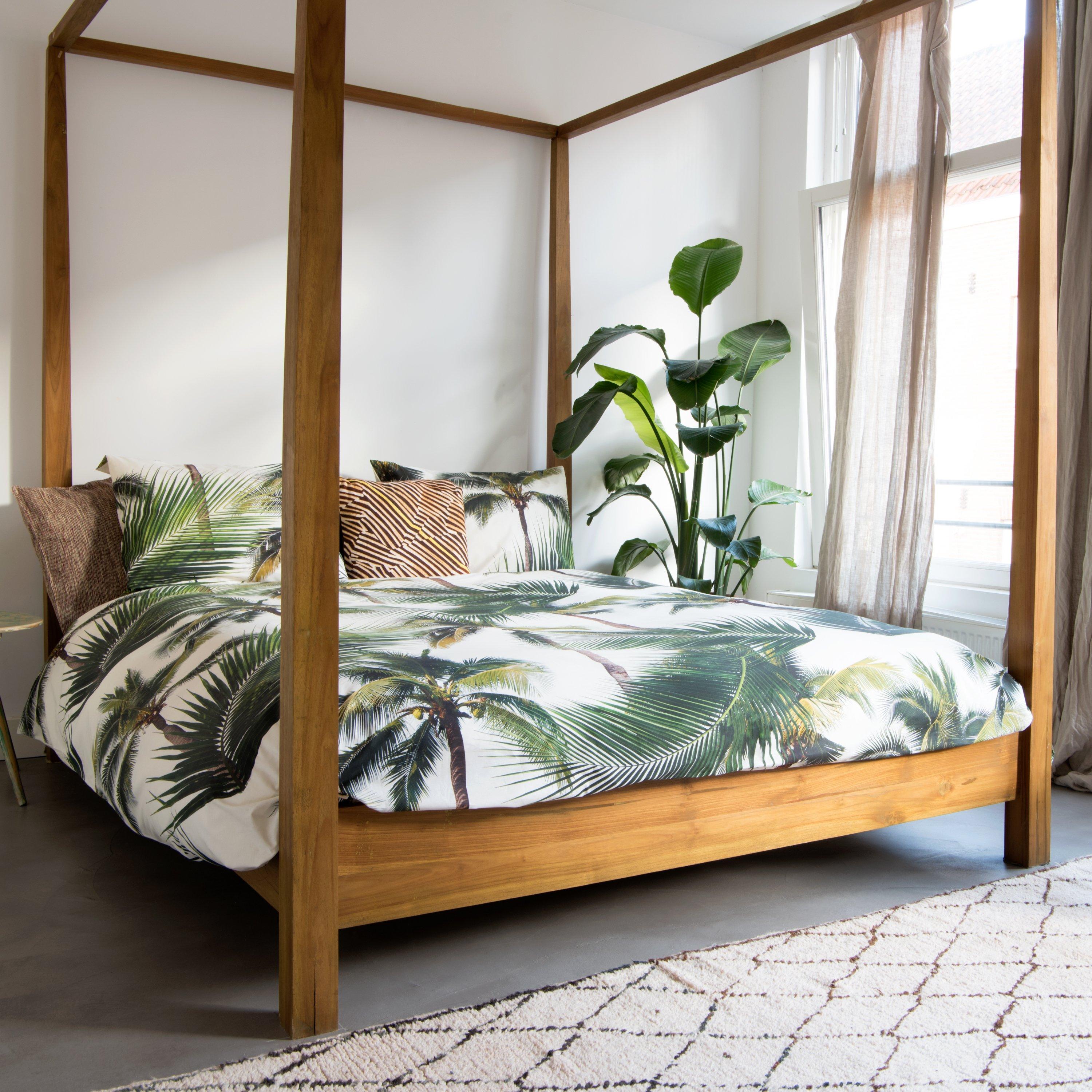 Snurk Parure Copripiumino in Puro Cotone - Spiaggia di Palme Copripiumino Snurk 