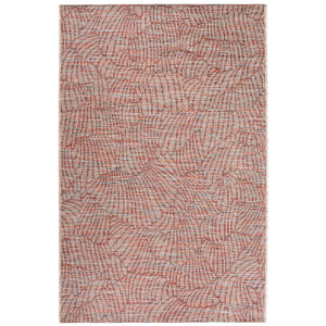Tappeto da Esterno con Fantasia Geometrica - Maeva Tappeto Vivaraise Rosso 60x110 