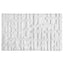 Tappeto in cotone Biologico Motivo Geometrico - Gaufre Tappeto Sorema 50x80 Bianco 