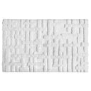 Tappeto in cotone Biologico Motivo Geometrico - Gaufre Tappeto Sorema 50x80 Bianco 