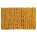 Tappeto in cotone Biologico Motivo Geometrico - Gaufre Tappeto Sorema 50x80 Oro 