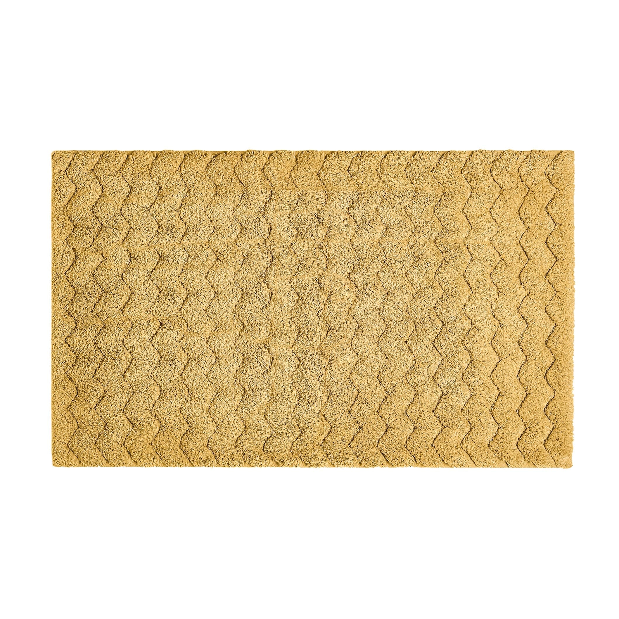 Tappeto in Cotone con Supporto Antiscivolo - Chevron Tappeto Sorema 50x80cm Curry 