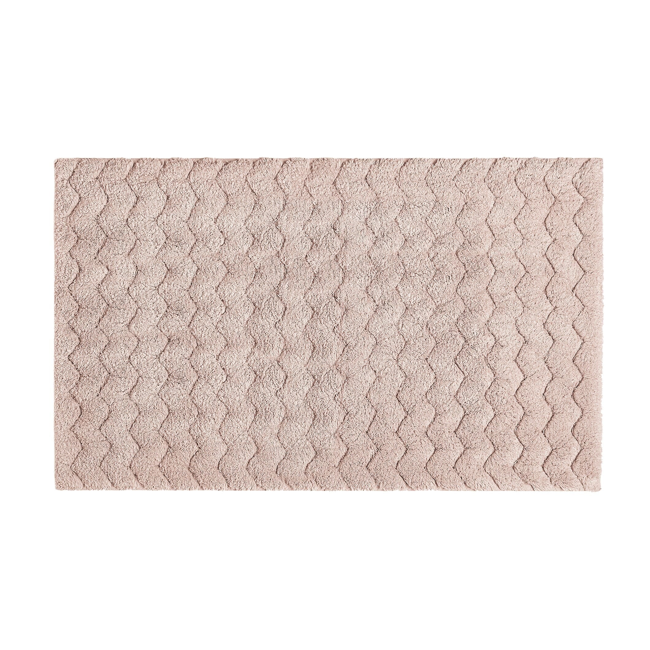 Tappeto in Cotone con Supporto Antiscivolo - Chevron Tappeto Sorema 50x80cm Rosa 