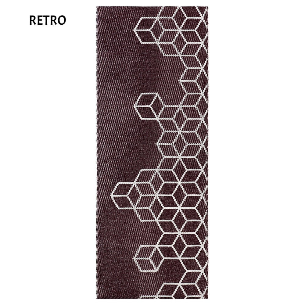 Tappeto in PVC - Maia Tappeto Swedy 60x120 cm Bordeaux (Col.22) 