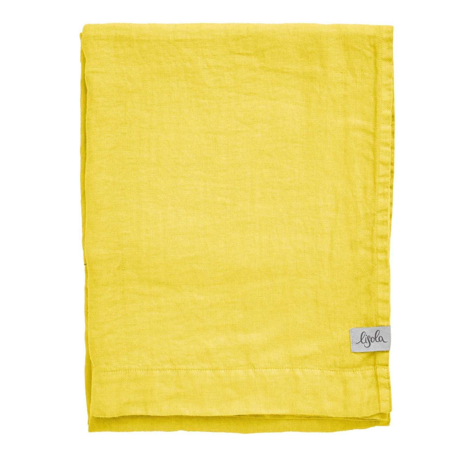 Telo da Bagno in Panamà di puro Lino - Panamà Telo spugna Lisola Giallo (Camomilla) 