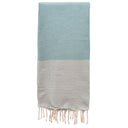 Telo Mare Fouta in Puro Cotone a Righe Strette - Tal Telo Mare Tadé Celeste 