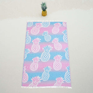 Telo Mare Fouta in Puro Cotone Jacquard Doubleface - Pineapple Telo Mare Begonville 