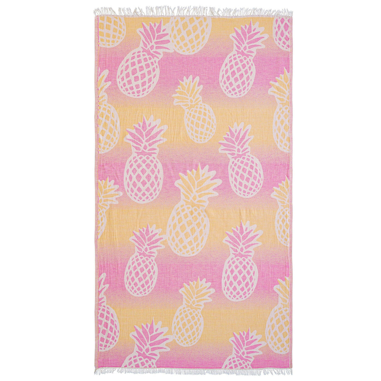 Telo Mare Fouta in Puro Cotone Jacquard Doubleface - Pineapple Telo Mare Begonville Cocktail 