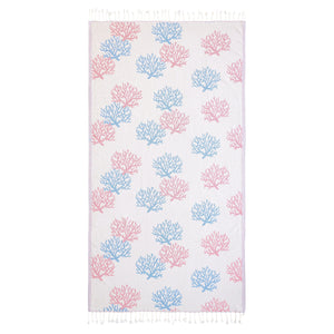 Telo Mare Fouta in Puro Cotone - Reef Telo Mare Begonville Bianco 