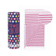 Telo Mare Fouta in Puro Cotone Rigato - Bali Telo Mare Towel to GO Fucsia/Rosa 