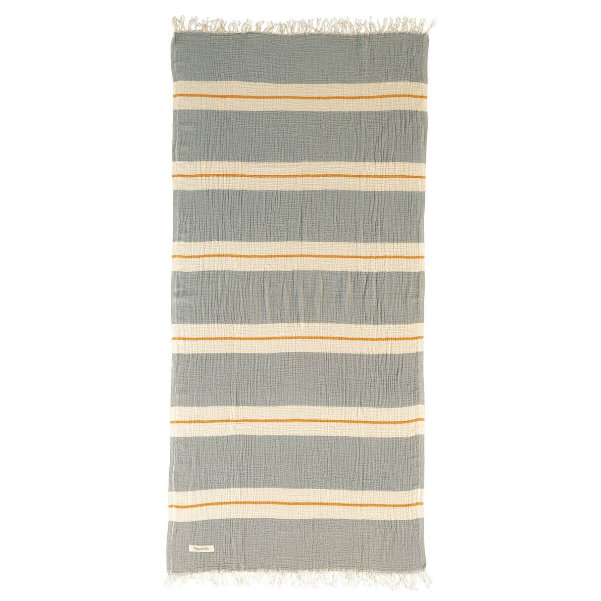 Telo Mare Fouta Rigato in Mussola di Cotone - Chelsea Telo Mare Begonville Grigio 