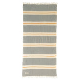 Telo Mare Fouta Rigato in Mussola di Cotone - Chelsea Telo Mare Begonville Grigio 