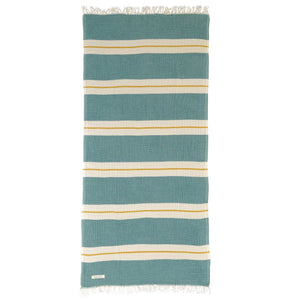 Telo Mare Fouta Rigato in Mussola di Cotone - Chelsea Telo Mare Begonville Menta 