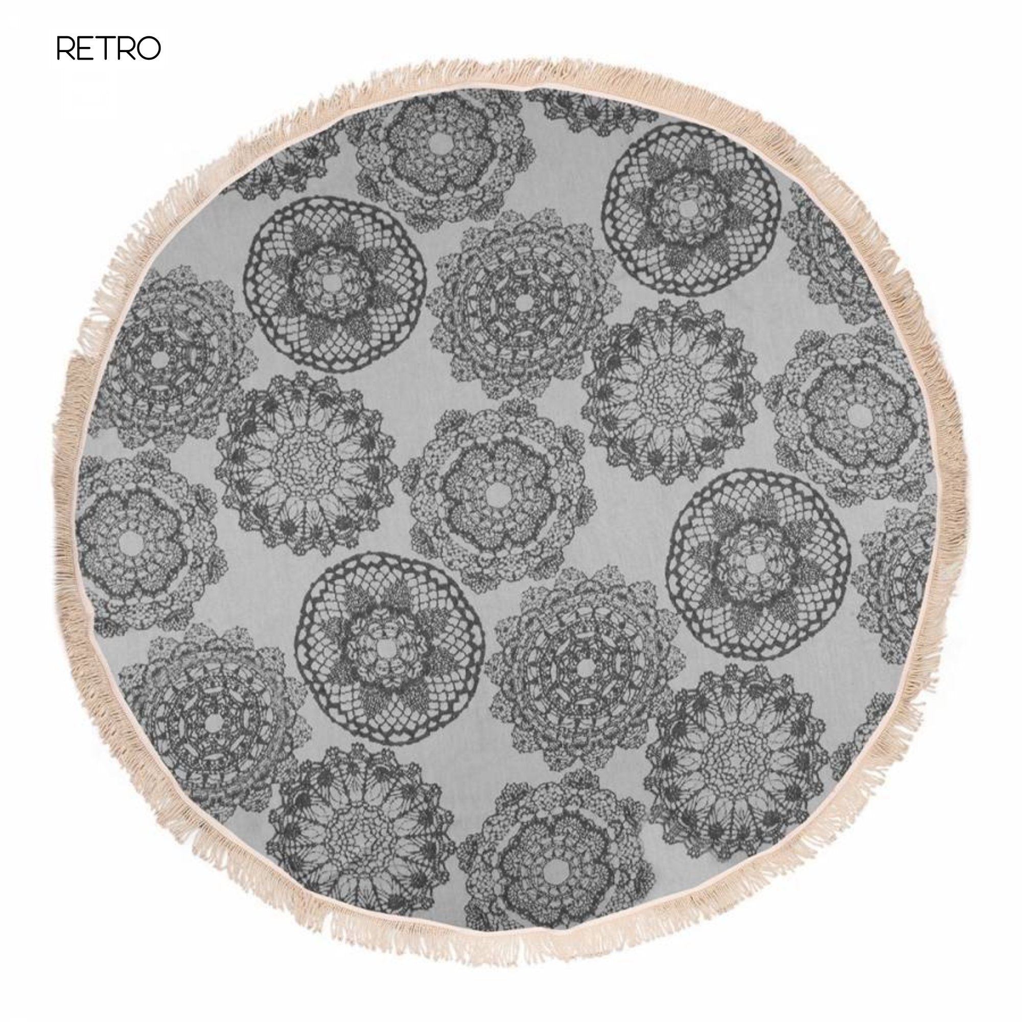 Telo Mare Fouta Rotondo in Cotone e Bambù Doubleface - Round Telo Mare Begonville 